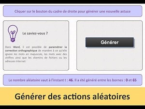 Générer des actions aléatoires en Javascript
