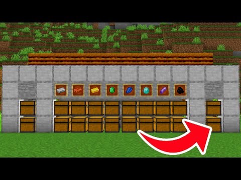 Minecraft Storage System with Automatic Sorting 1.21.11+ - BEST DESIGN