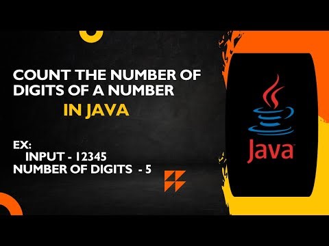 Count the number of Digits of a Number - Easy Java Code #java