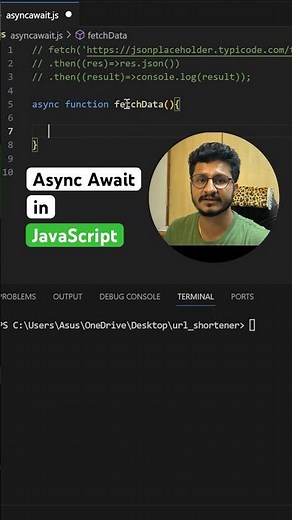 Async/Await in JavaScript 🚀 | Simplifying Asynchronous Code #nodejs #javascript