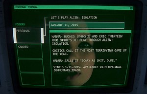 Watch ‘V/H/S/2’ Actress Hannah Hughes Play ‘Alien: Isolation’