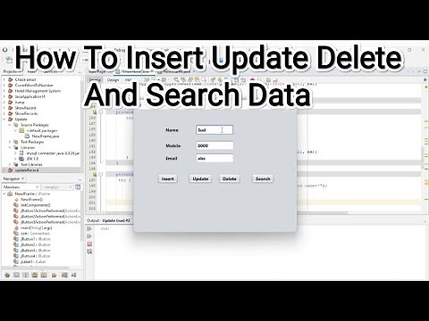 Java And MySQL - How To Insert Update Delete And Search Data [ With Source Code ]