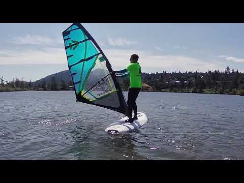 Intro to windsurfing.