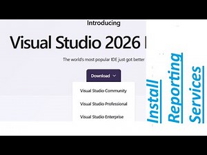 How to install Reporting Services in Visual Studio 2026