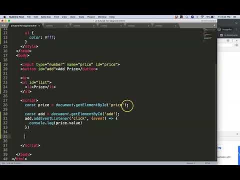 How To Create A Button To Add Values In A List In JavaScript