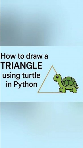 Draw a Triangle in Python with Turtle | Under a Minute Tutorial