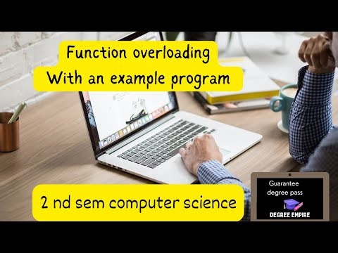 what is function and function overloading in c++ with an example program 2nd sem cs