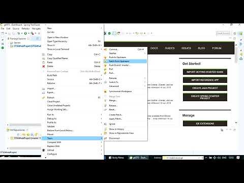 Creating a project in Spring Tool Suite(STS) and uploading it to Github.