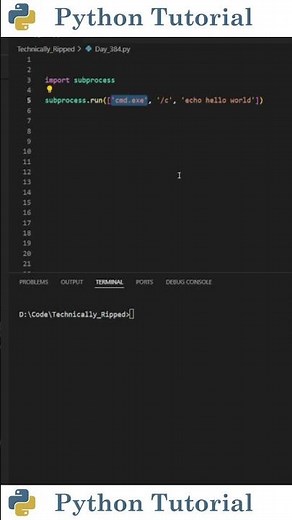 Run Command Line Prompts With Python | Python Tutorial