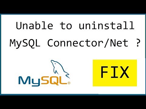 How to uninstall MySQL Connector NET completely