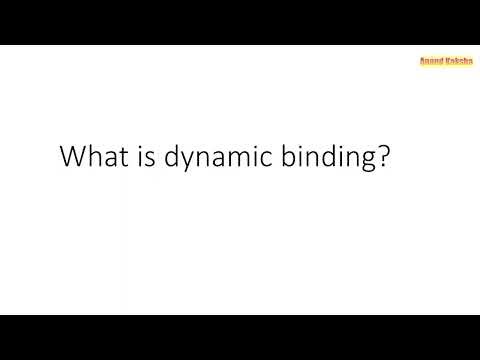 What is dynamic binding in java? (with example) | Java tutorial for beginner
