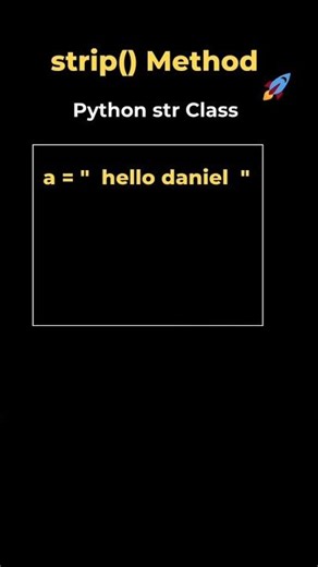 5. strip() method in String class | Python #coding #datascience