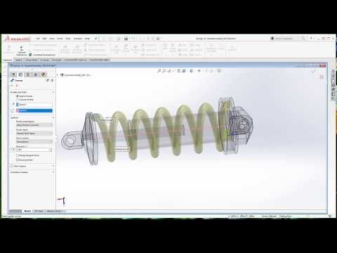 Solidworks: Create Spring and Motion Study