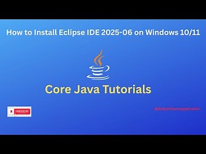 How to Install Eclipse IDE 2025-06 on Windows 10/11 | Java Development Setup"