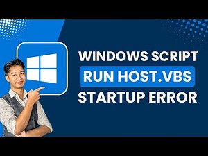 Windows Script Host run.vbs Error on Startup Fix !
