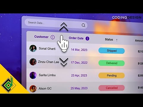Sortable Table Using Vanilla JavaScript (Sort an HTML Table)