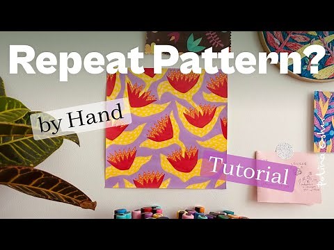 How to Make a Repeat Pattern by Hand / Create a Pattern Tile / Seamless Pattern / Making Repeats