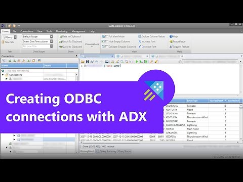 Connect to Azure Data Explorer with ODBC