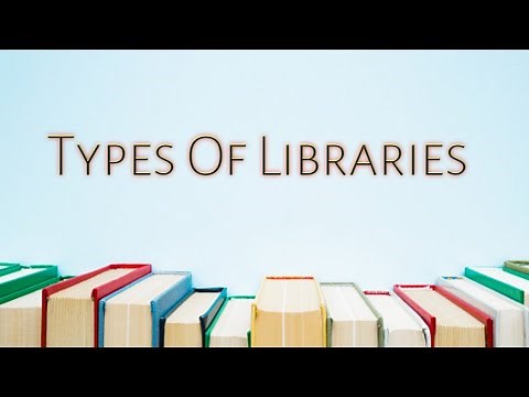 Types Of Libraries ( Academic Library, Special Library, Public Library, National Library )