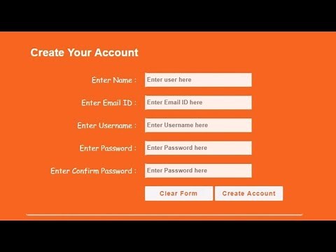 How to Create Registration Form with Javascript Validation in HTML | Registration Form Validation