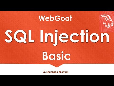 SQL Injection Basic intro | WebGoat