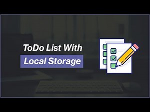 [Arabic] HTML, CSS, JavaScript Tutorials - To-Do App With Local Storage