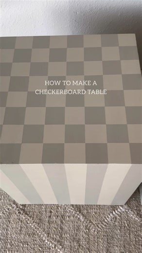 Creating a Checkerboard Pattern with Tape on Furniture