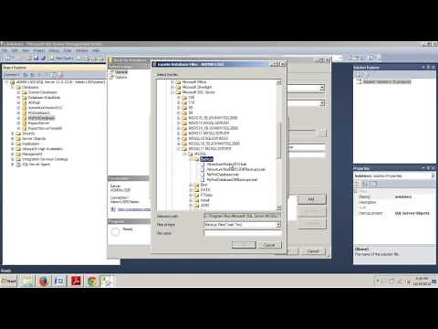 SQL Server tutorial 78: How to perform a transaction log backup.