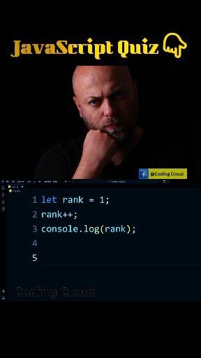 JavaScript Increment Operator Explained 🔥 JS Quick Tricks Learn how the rank increment operator works in JavaScript! Perfect for beginners who want to master JS variables and basic operators. Watch this quick tutorial and boost your coding skills! 🚀 #javascript #javascripttips #javascriptchallenge #javascriptdeveloper #learnjavascript #coding #codingreels #webdevelopment #developerlife #jsquiz #codingchallenge #shortsreels #reel2026 | Coding Cloud