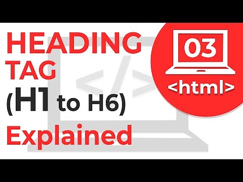 #3 Heading Tags (H1 to H6) in HTML Explained | | Web Development Tutorials