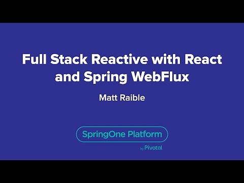 Full Stack Reactive with React and Spring WebFlux