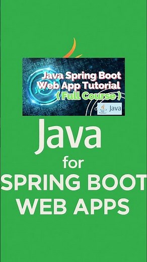 Java Spring Boot Web App Tutorial (Full Course) #freeonlinecourse