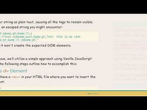How to Properly Insert an Escaped String into a DIV with jQuery