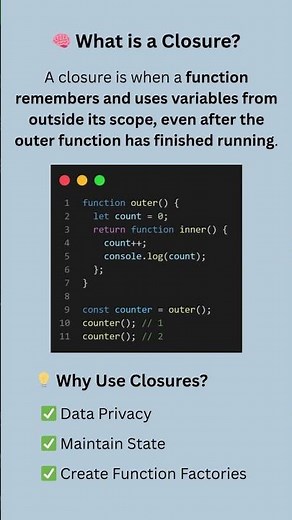 What is a Closure in JavaScript