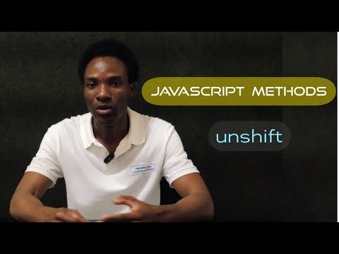 Javascript / methods - unshift()