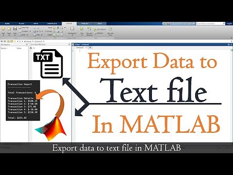 Export data to text file from matlab | How to write data to text file from matlab | MATLAB TUTORIAL