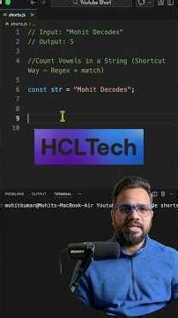 Count Vowels in String | Regex Shortcut - JavaScript Interview Question #dsa #interview #coding