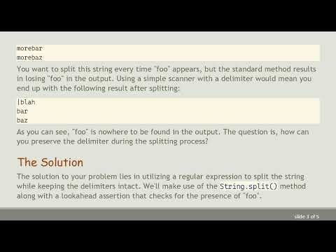 How to Keep Delimiters While Splitting Strings in Java Using Scanner