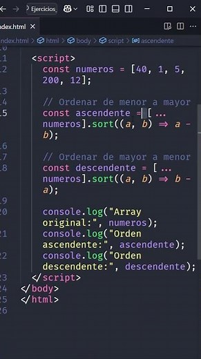🚀 Ordena arrays en JavaScript con sort
