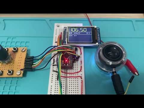 FM Receiver with RDA5807 Arduino Library by PU2CLR