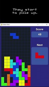 I made a Tetris game with Python!
