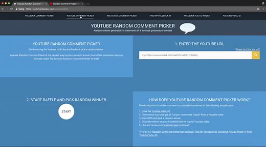 YouTube Random Comment Picker: Free Giveaway Tool