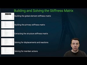 [9/14] Building and Solving the 3D Structure Stiffness Matrix | Section overview | DegreeTutors.com