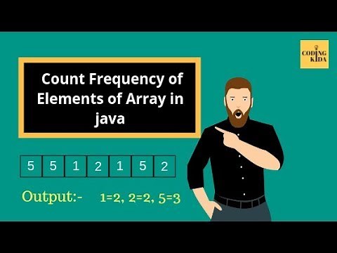 Count Frequency of Each Element of Array in java