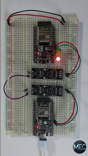 ESP32 RS485 Communication | LED Control via Custom TTL Module 🔥