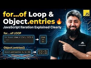 for…of Loop & Object.entries 🔥 | JavaScript Iteration Explained Clearly