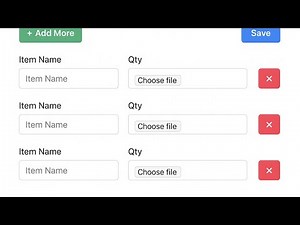 Add or Remove Multiple Input Fields Dynamically in Laravel | coding With kailash
