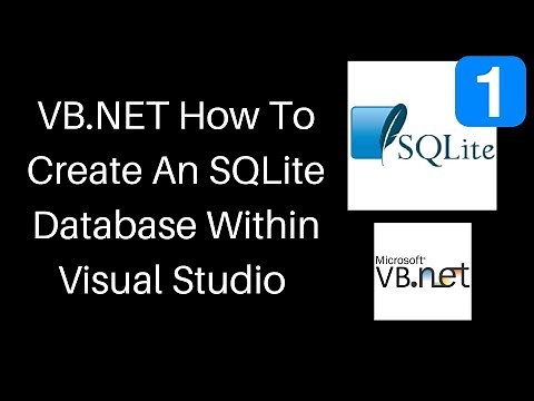 VB.NET - How to create an SQLite database within Visual Studio