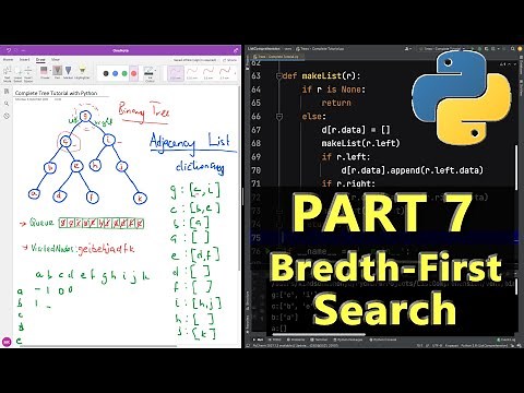 Part 7 - Breadth First Search (BFS) of Binary Tree with Python Implementation