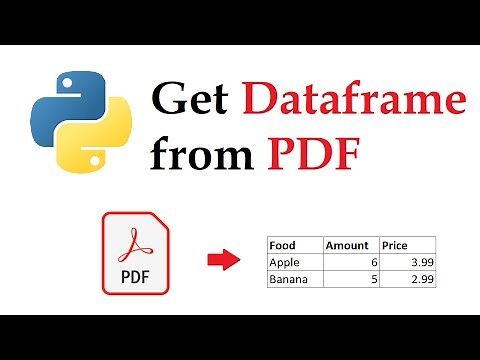 PDF to Dataframe in Python? Use Tabula!